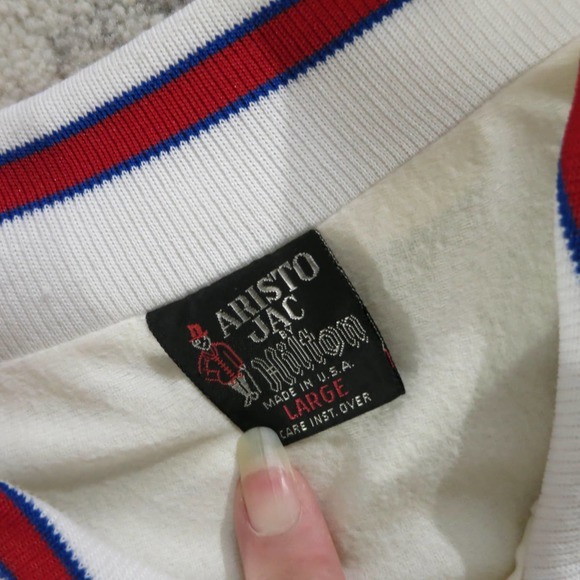 Vintage Fraternal Order of Police‎ White Satin Baseball Jacket L - Picture 7 of 8